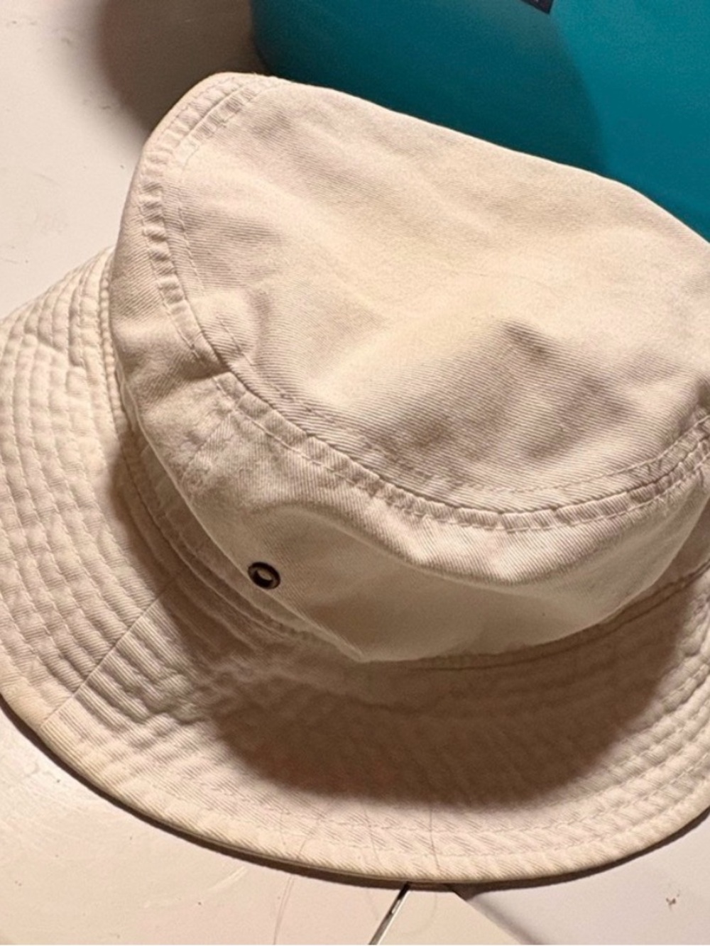 Newhattan Cream Cotton S/M Casual Men’s Cap